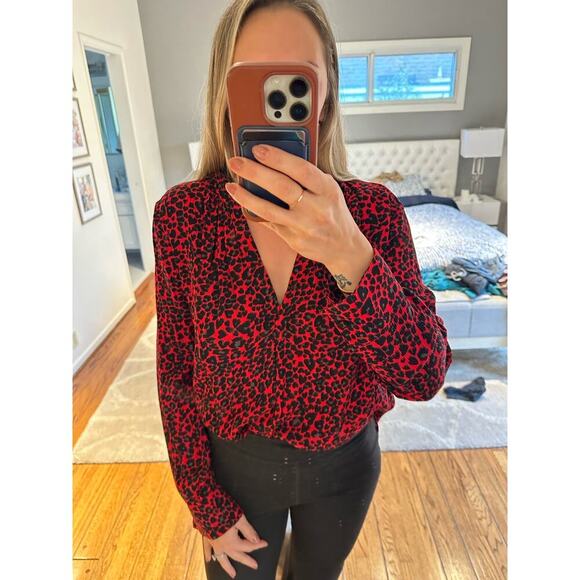 Zadig & Voltaire Tink Leo Blouse NWOT Small - Picture 5 of 11